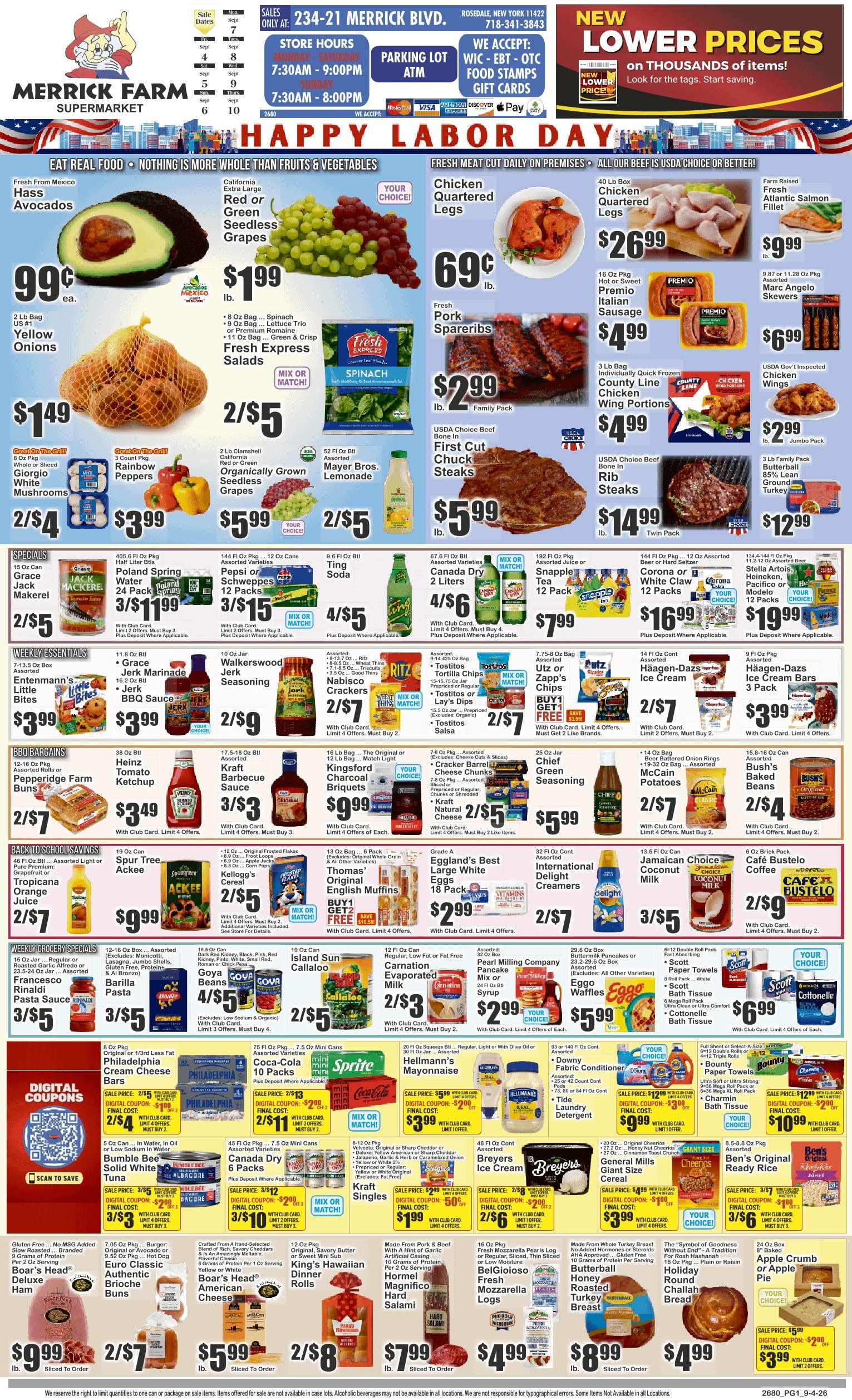 Merrick Farm (234-21 Merrick Blvd, Rosedale, NY) Key Food Weekly Ad September 4 - 10, 2026