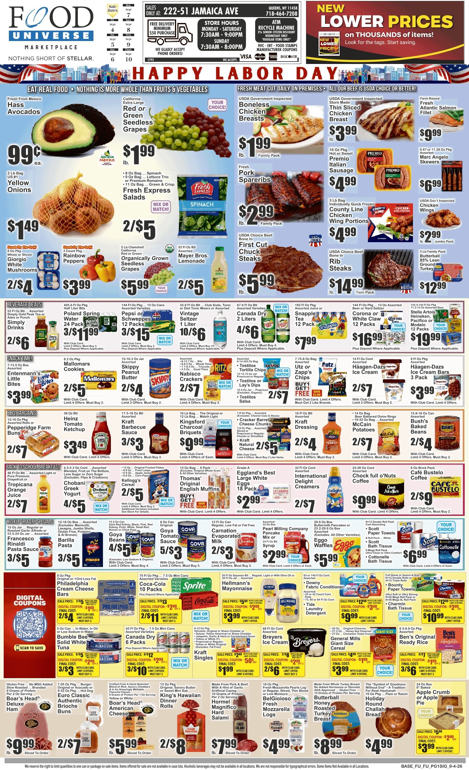 Food Universe (Queens Village, NY) Weekly Ad September 4 - 10, 2026