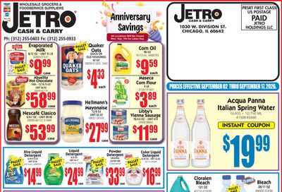 Jetro (Chicago Area, IL) Weekly Ad September 2 - 17, 2026