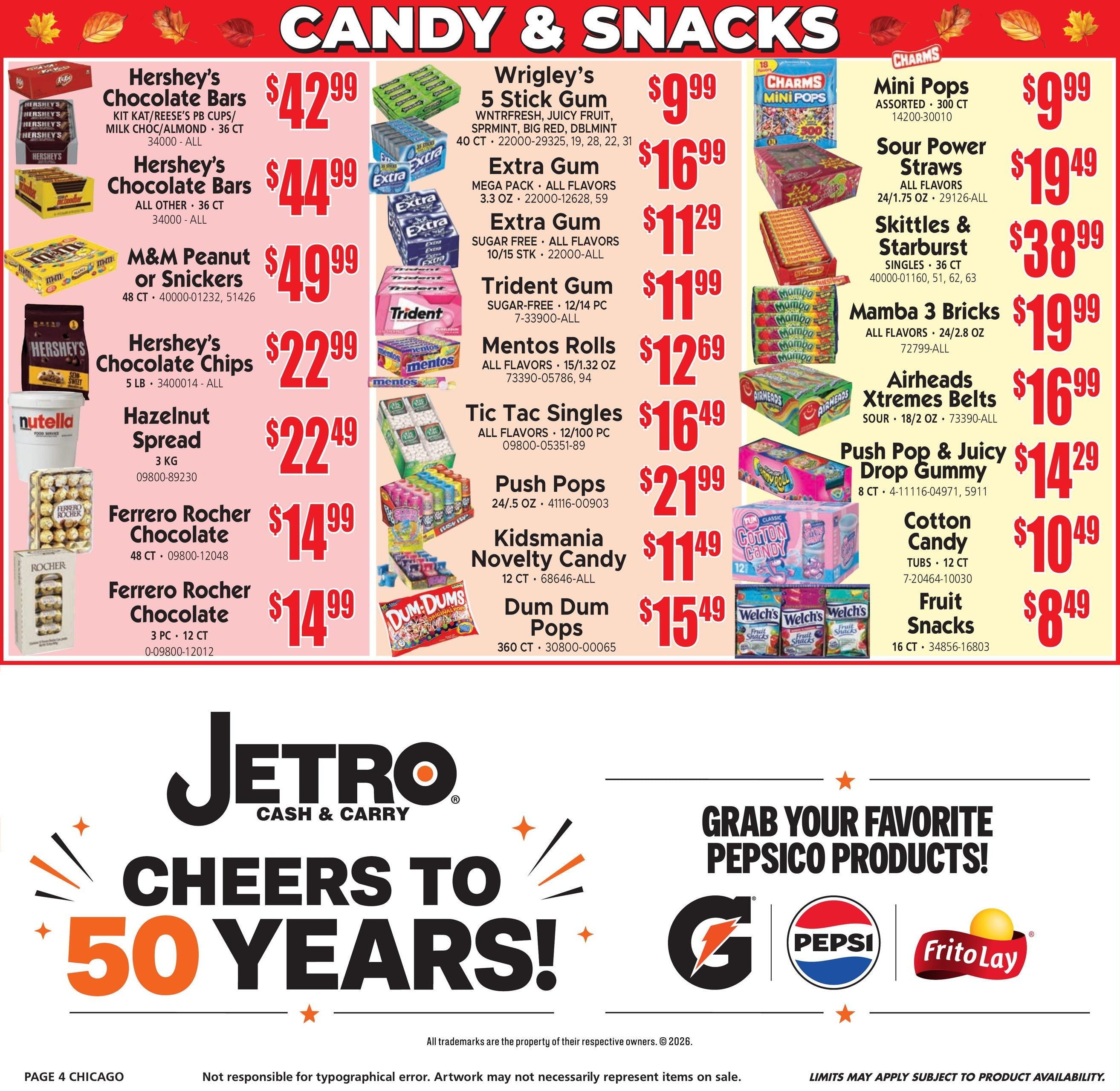 Jetro (Chicago Area, IL) Weekly Ad September 2 - 17, 2026