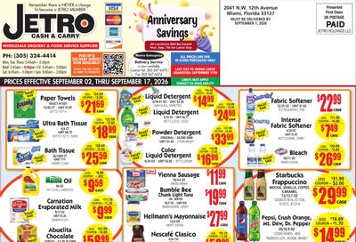Jetro (Hialeah-Miami Area, FL) Weekly Ad September 2 - 17, 2026