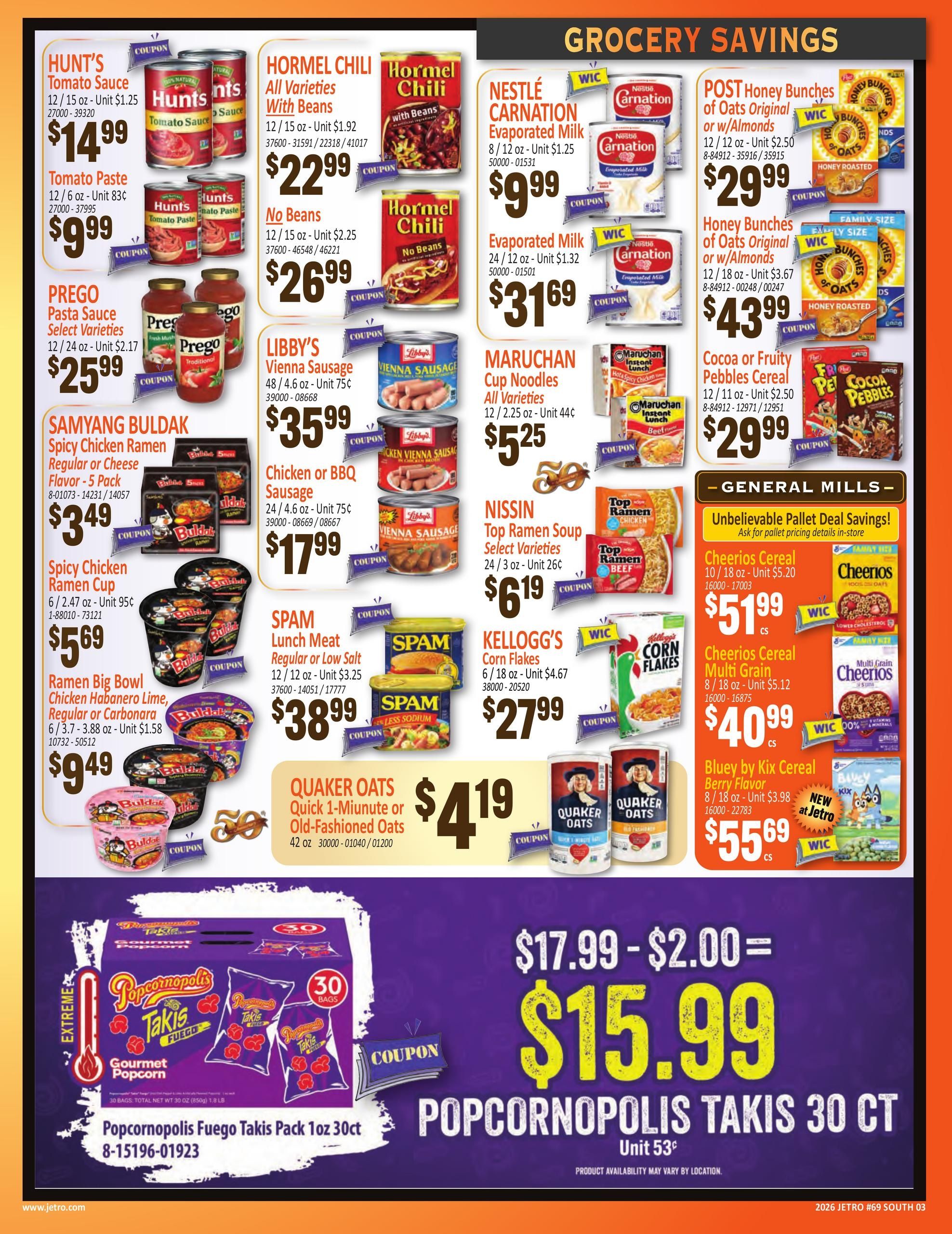 Jetro (Downey Area, CA) Weekly Ad September 2 - 17, 2026