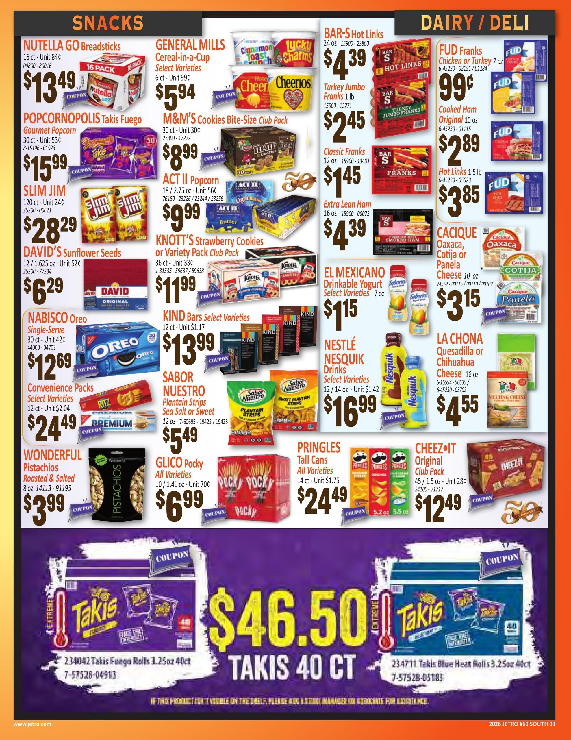 Jetro (Downey Area, CA) Weekly Ad September 2 - 17, 2026