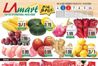 LA Mart English Weekly Ad September 4 - 10, 2026