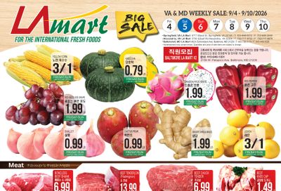 LA Mart Korean Weekly Ad September 4 - 10, 2026