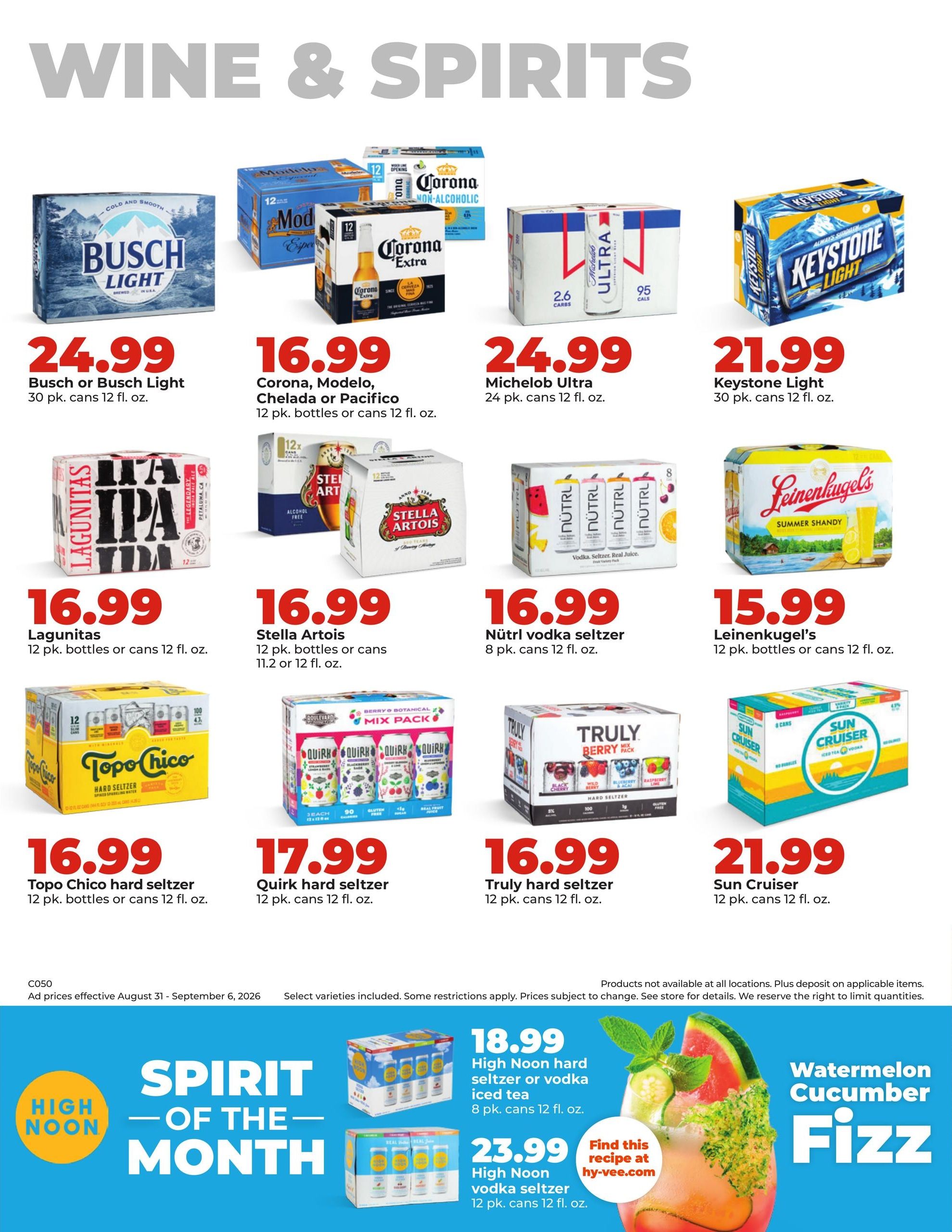 Hy-Vee (Belden Area, NE) Weekly Ad August 31 - September 6, 2026