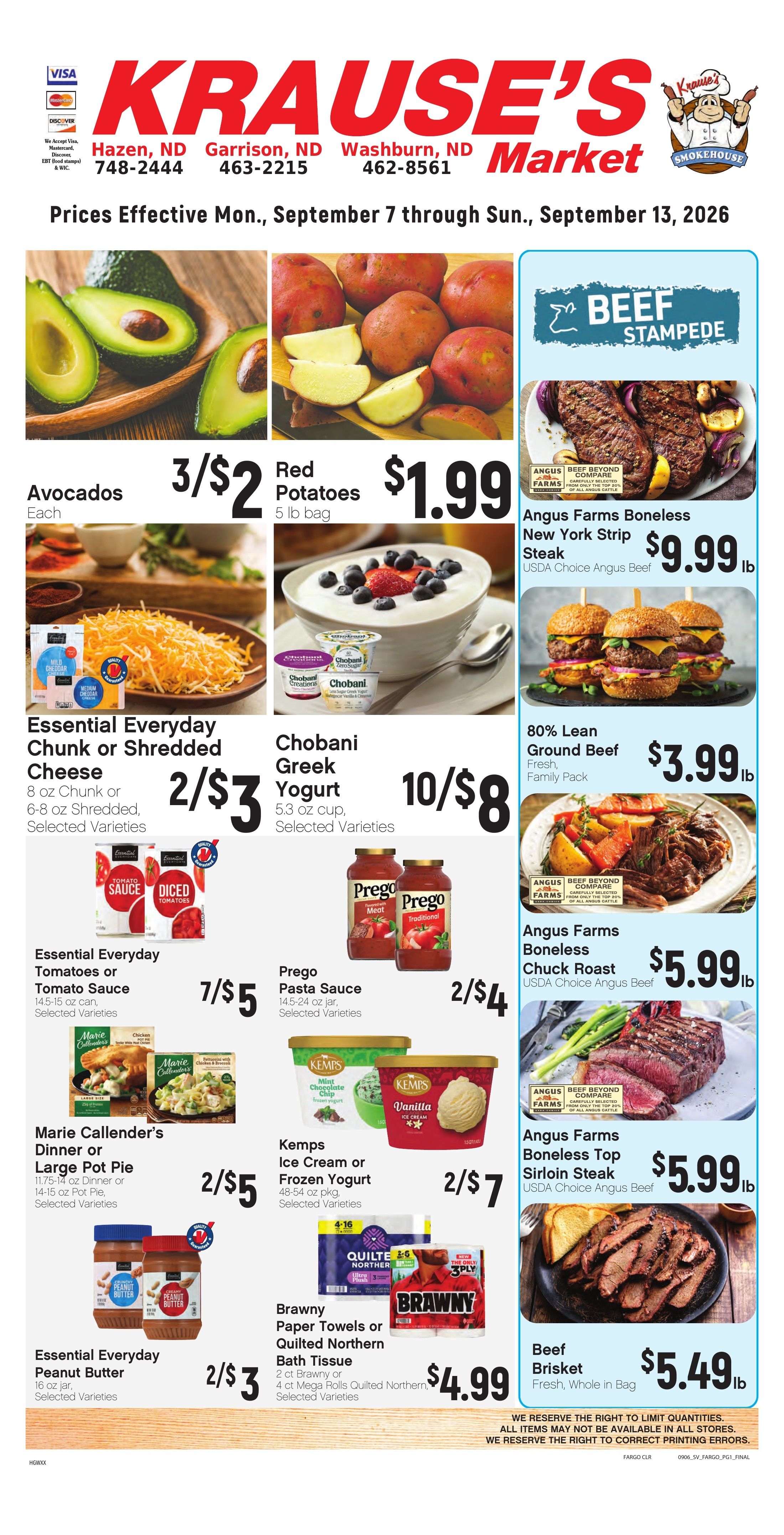 Krause's SuperValu Weekly Ad September 7 - 13, 2026