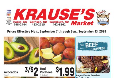 Krause's SuperValu Weekly Ad September 7 - 13, 2026