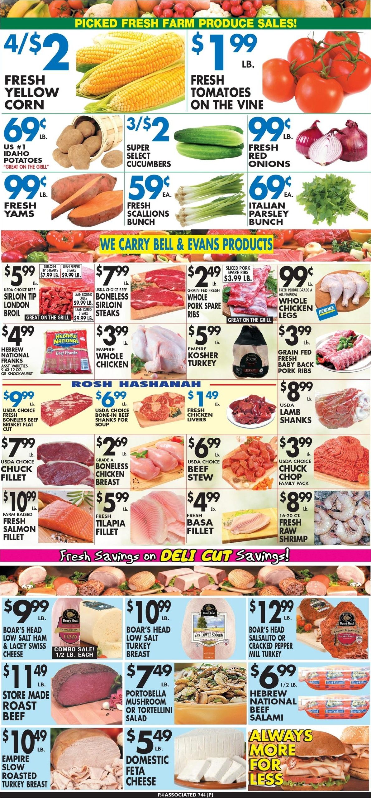 Associated Supermarkets (Bedford Area, NY) Weekly Ad September 4 - 10, 2026