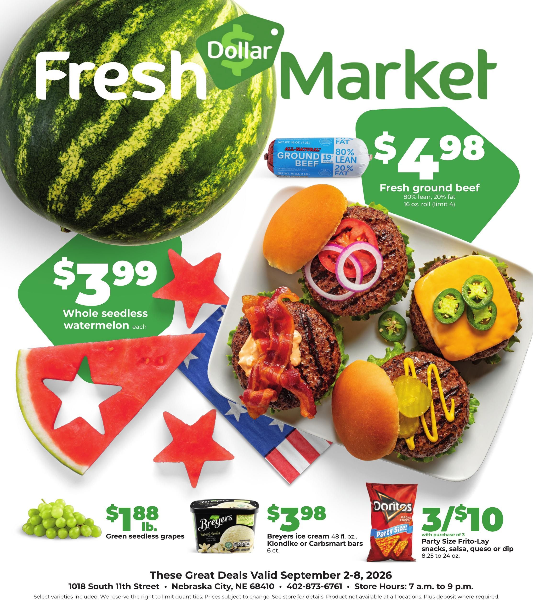 Hy-Vee (Alvo Area, NE) Weekly Ad September 2 - 8, 2026