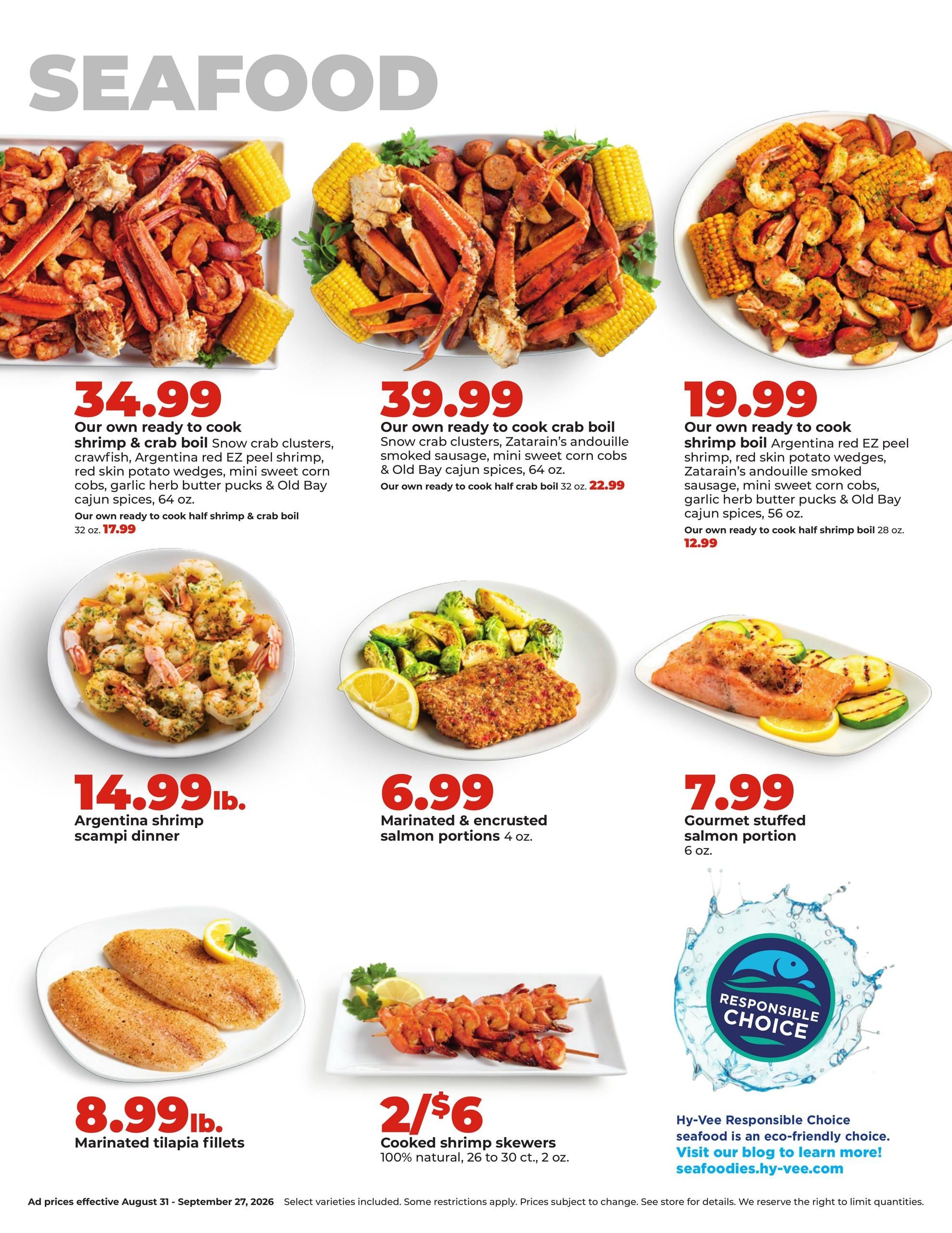 Hy-Vee (Cedar Creek Area, NE) DEALS GOOD ALL MONTH LONG Weekly Ad August 31 - September 27, 2026