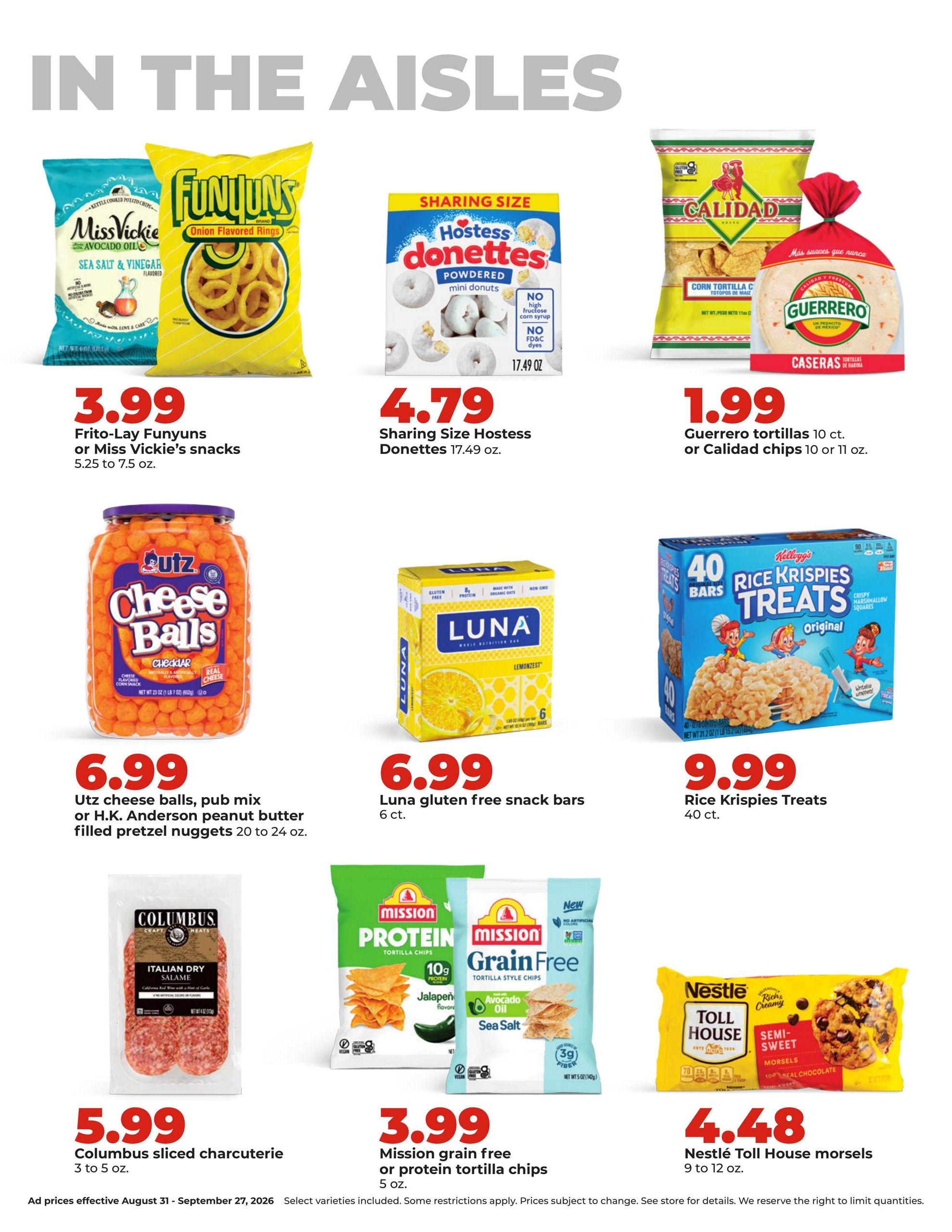 Hy-Vee (Cedar Creek Area, NE) DEALS GOOD ALL MONTH LONG Weekly Ad August 31 - September 27, 2026