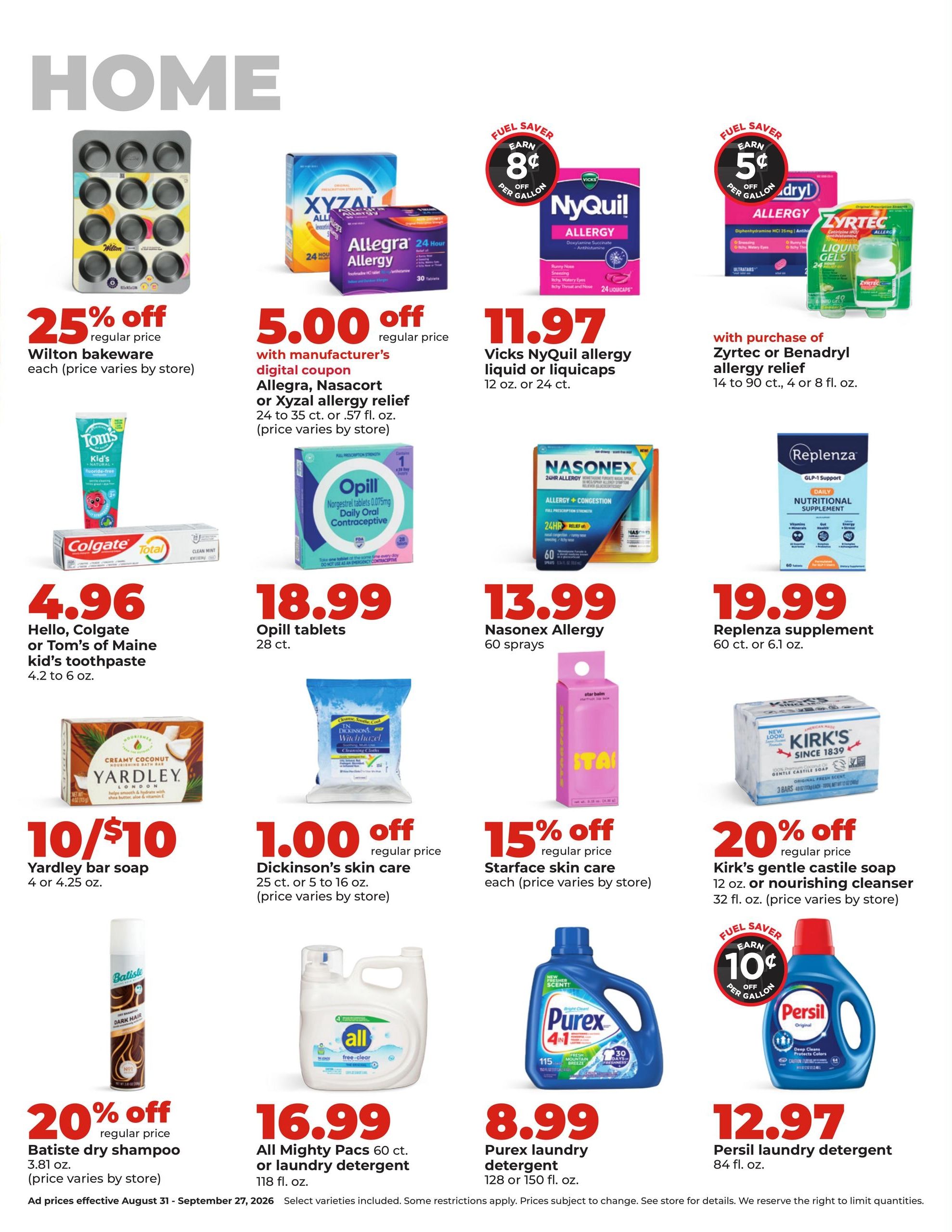 Hy-Vee (Cedar Creek Area, NE) DEALS GOOD ALL MONTH LONG Weekly Ad August 31 - September 27, 2026