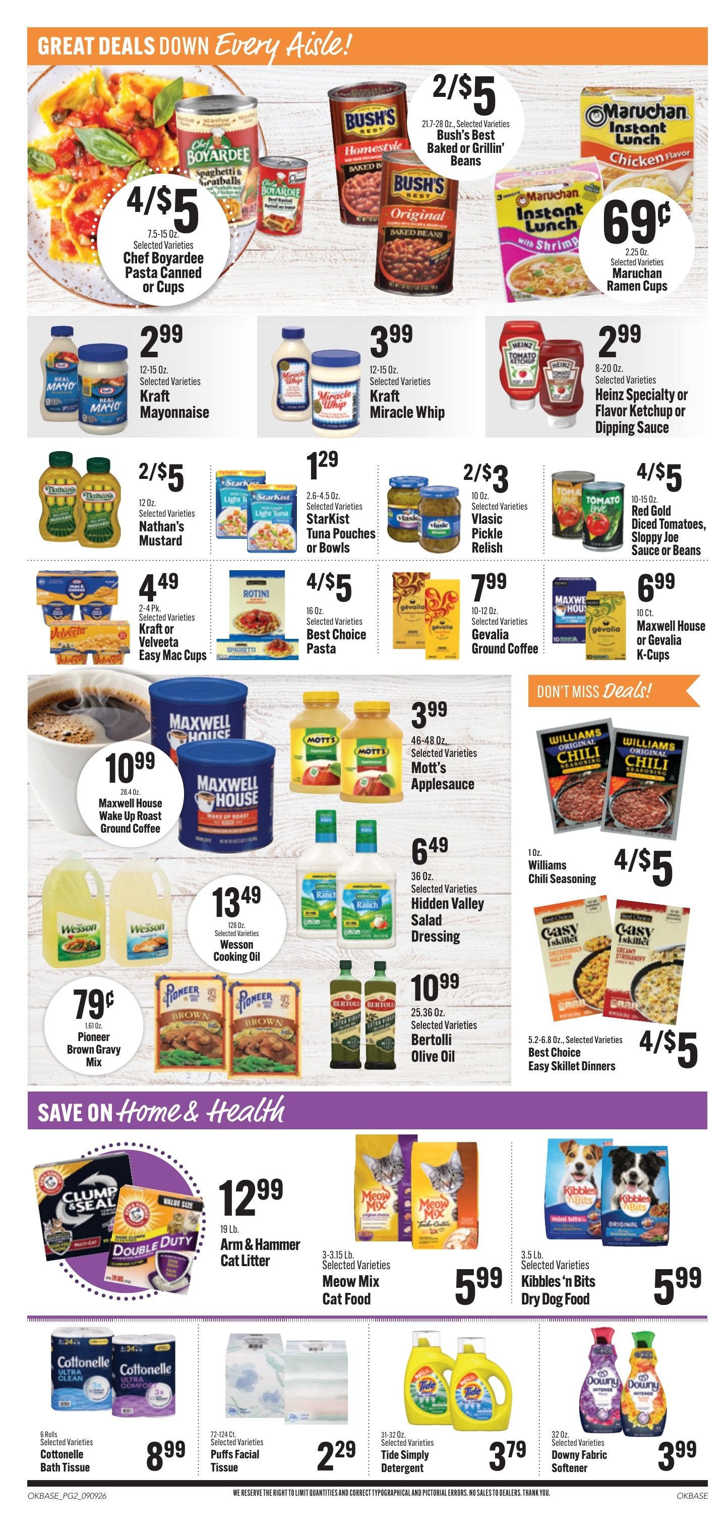 Rehkopf's Family Foods Weekly Ad September 9 - 15, 2026