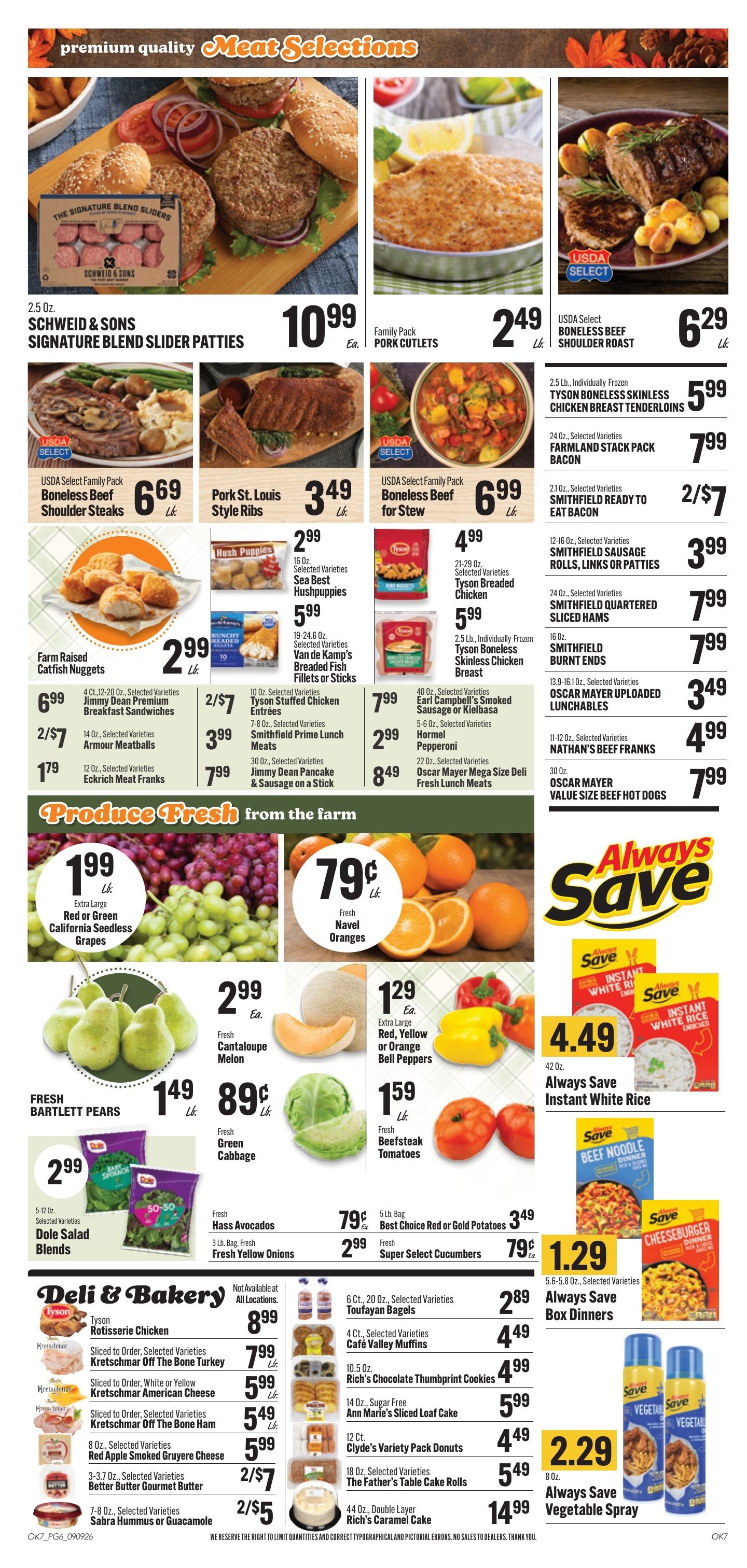 Rehkopf's Family Foods Weekly Ad September 9 - 15, 2026