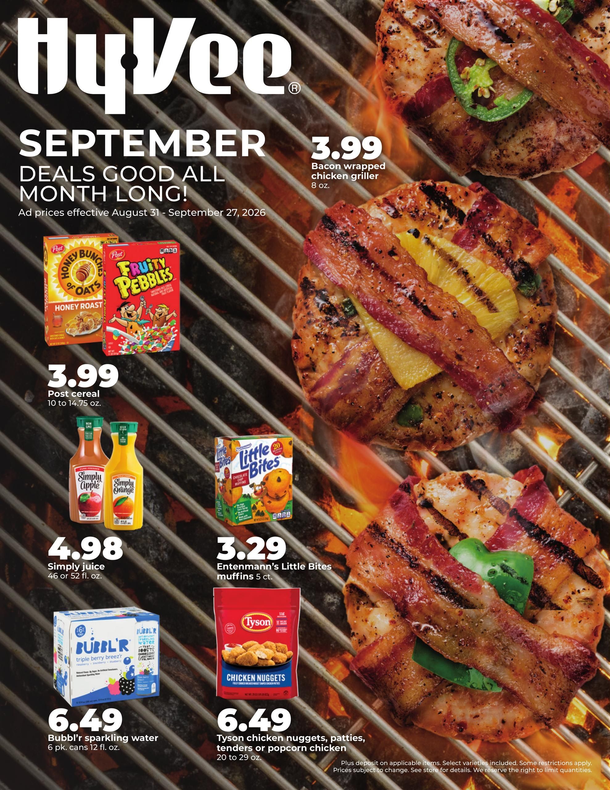 Hy-Vee (Dubuque Area, IA) DEALS GOOD ALL MONTH LONG Weekly Ad August 31 - September 27, 2026