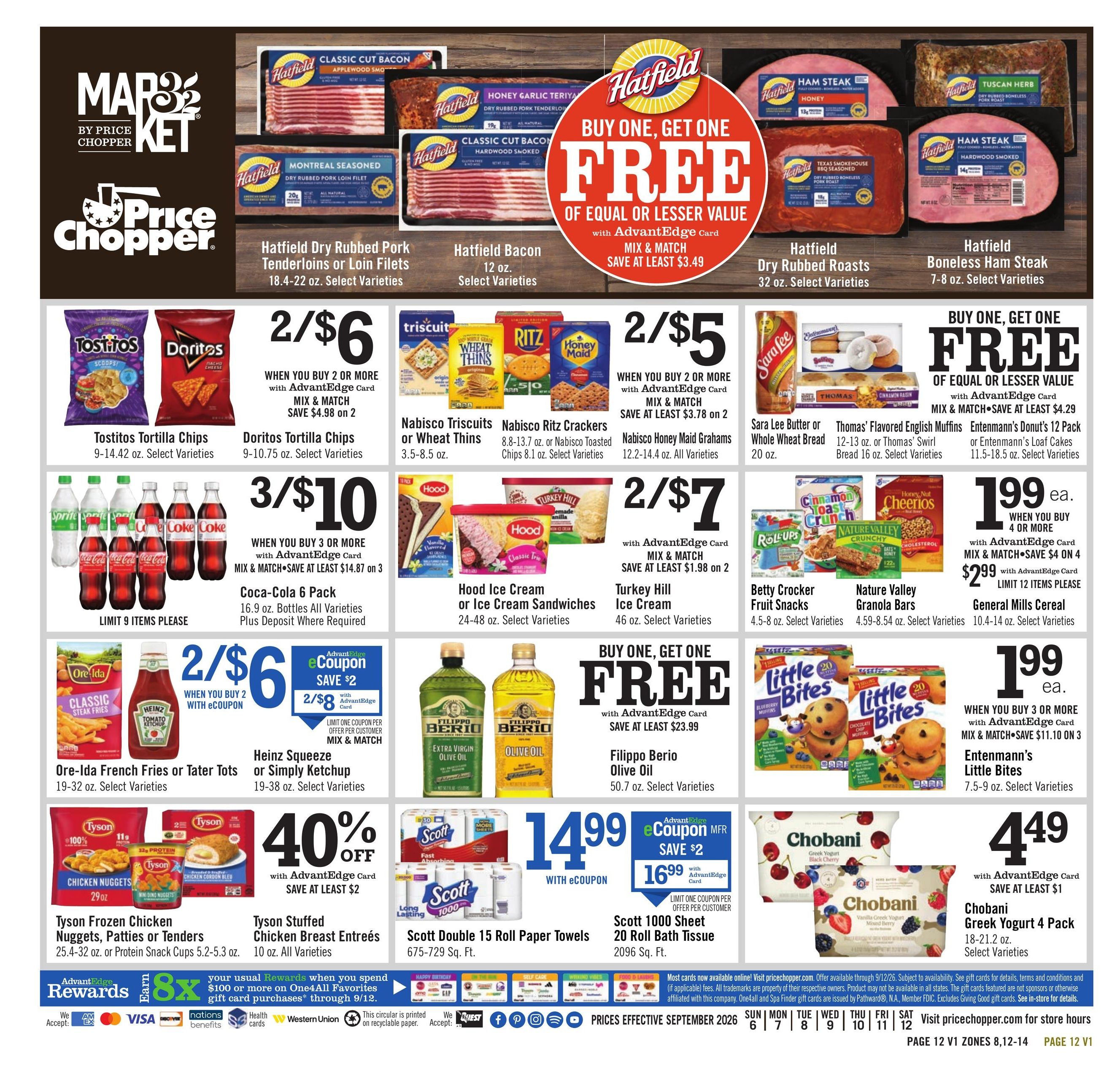 Price Chopper (Monticello Area, NY) Weekly Ad September 6 - 12, 2026