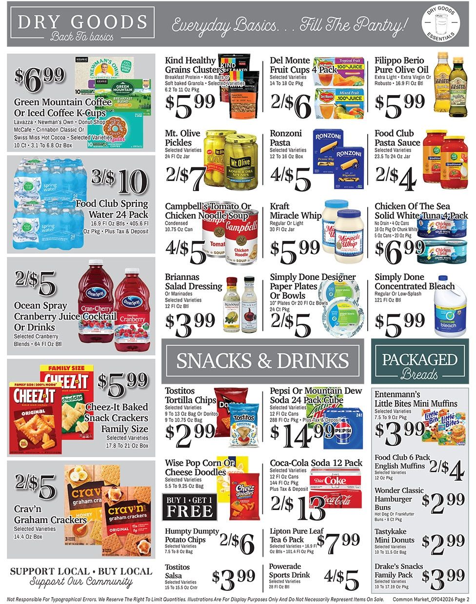The Common Market Weekly Ad September 5 - 11, 2026
