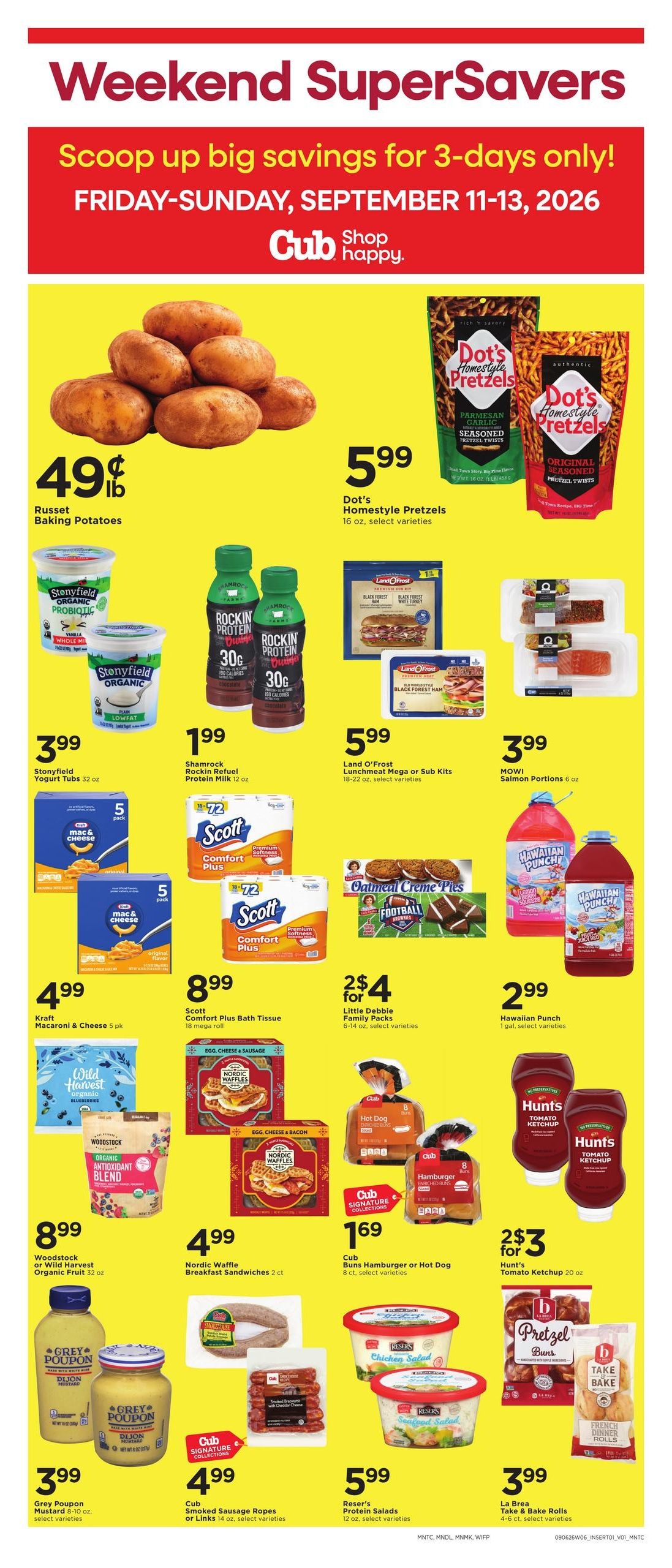 Cub Foods (Alexandria Area, MN) Weekly Savings Weekly Ad September 6 - 12, 2026