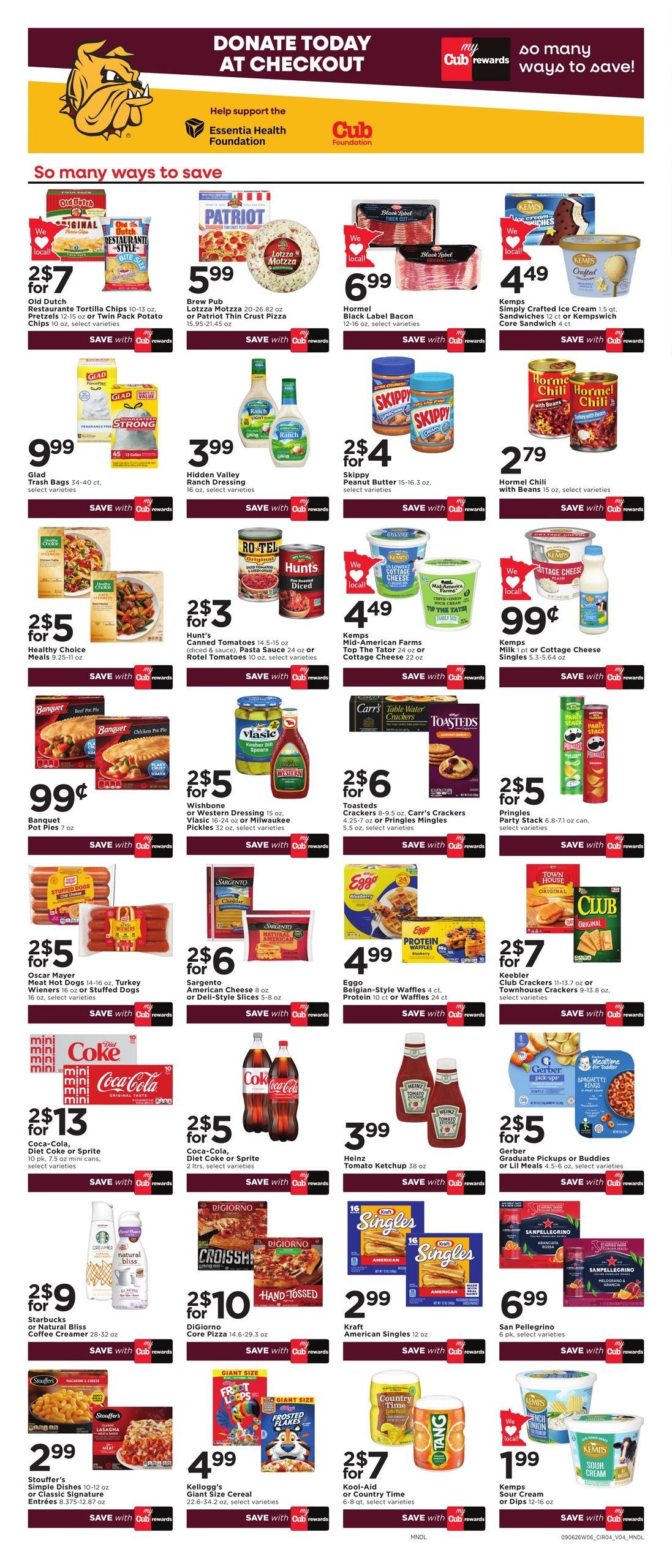 Cub Foods (Alexandria Area, MN) Weekly Savings Weekly Ad September 6 - 12, 2026