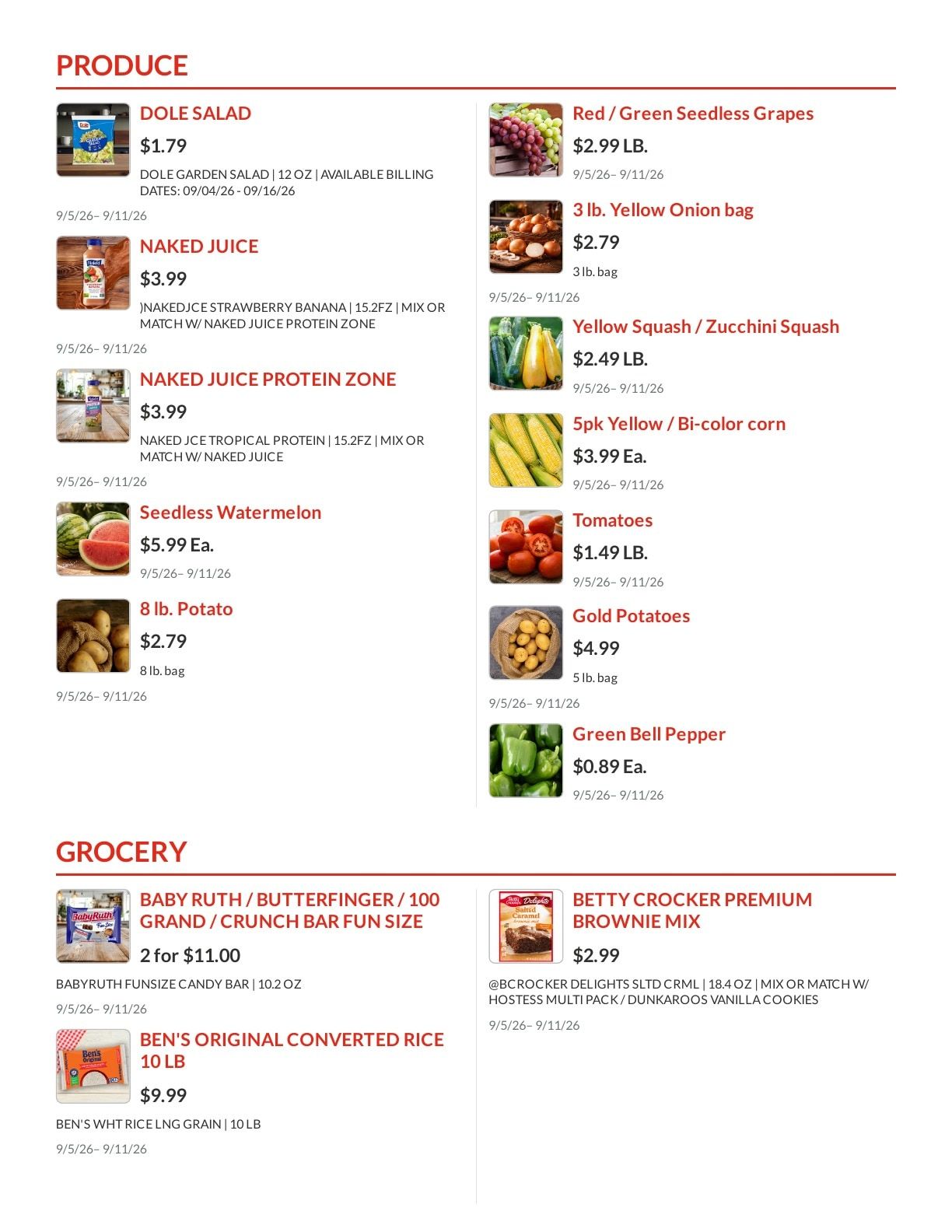 Shoppers Value Foods Macon Weekly Ad September 5 - 11, 2026