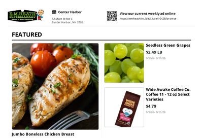E.M. Heath Supermarket Weekly Ad September 5 - 11, 2026