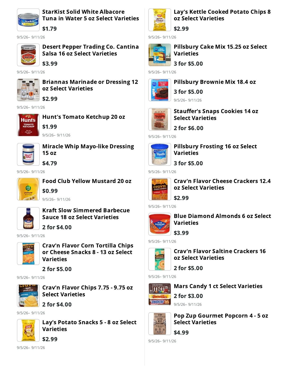 E.M. Heath Supermarket Weekly Ad September 5 - 11, 2026