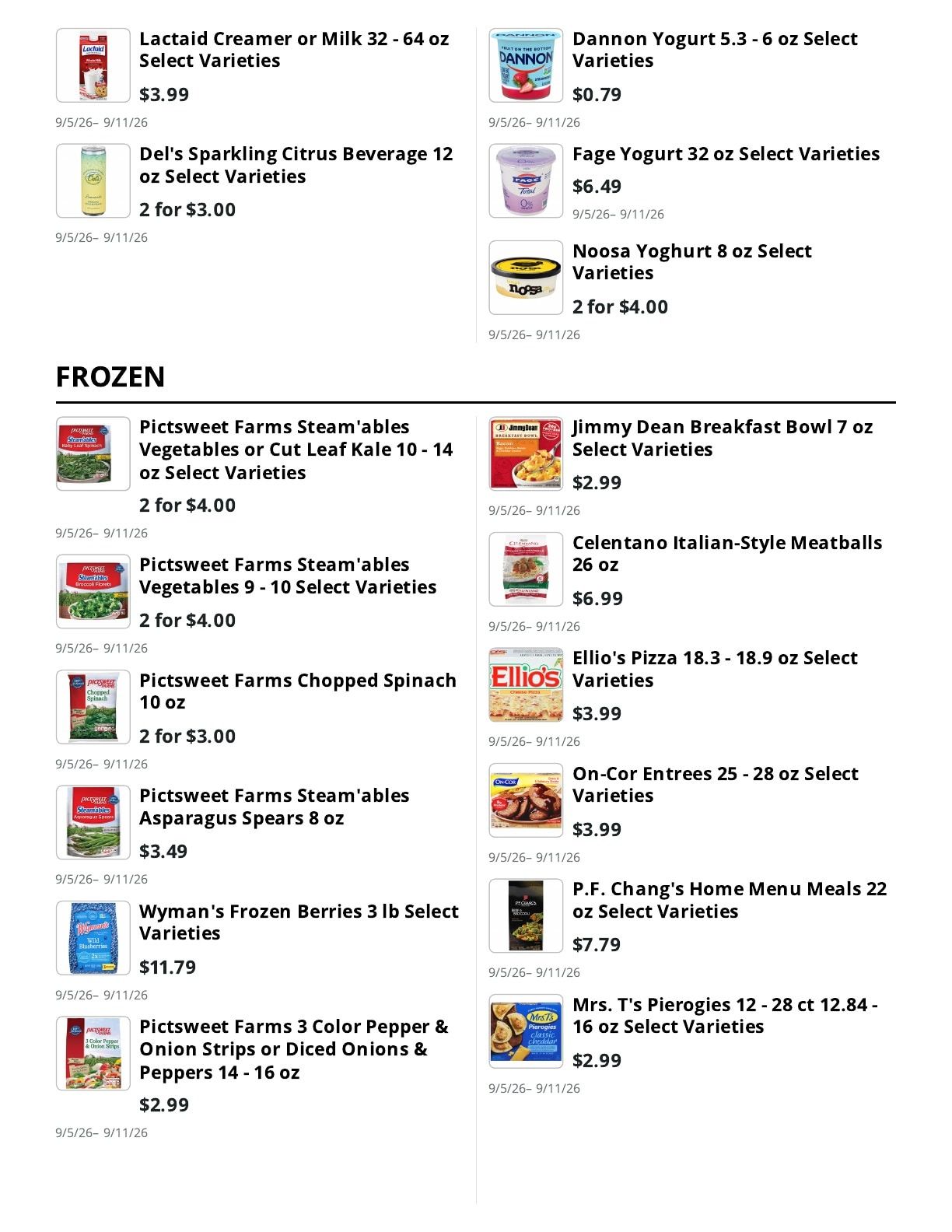 E.M. Heath Supermarket Weekly Ad September 5 - 11, 2026