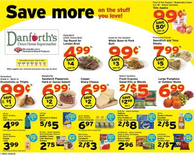 Danforth's Supermarket Weekly Ad September 6 - 12, 2026