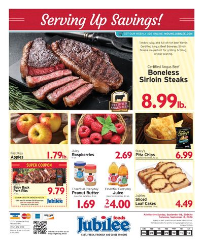 Mound Jubilee Foods Weekly Ad September 6 - 12, 2026
