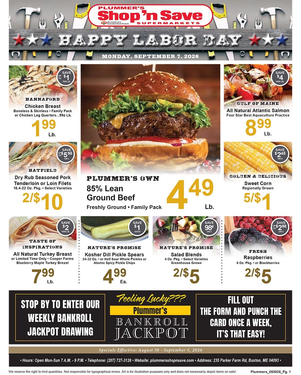 Plummer's Shop 'n Save Weekly Ad September 5 - 11, 2026