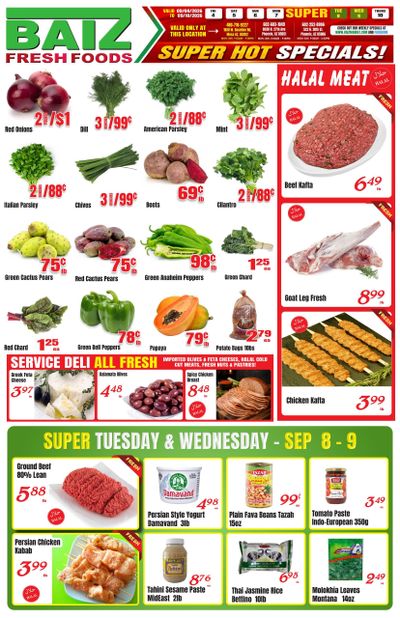 Baiz Market Weekly Ad September 3 - 9, 2026