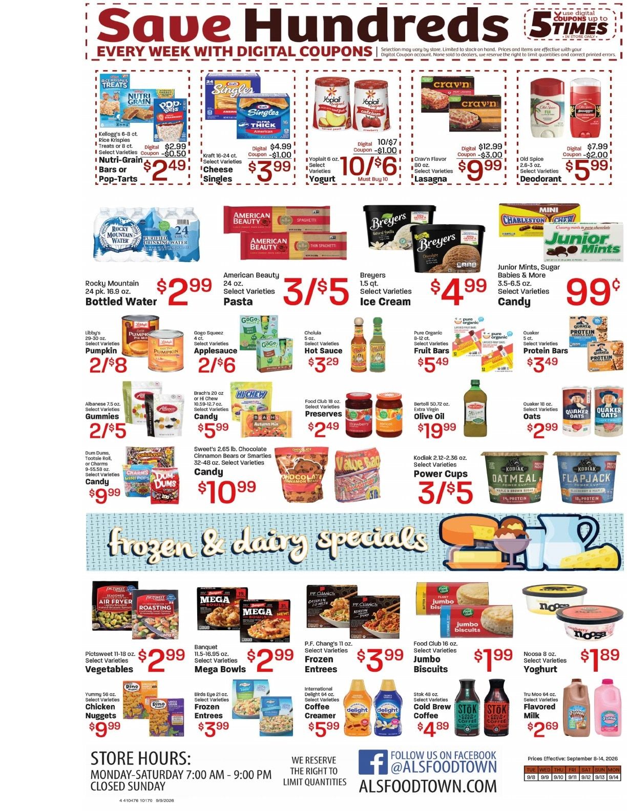 Al's Foodtown Weekly Ad September 8 - 14, 2026