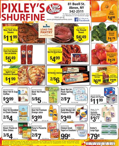 Pixley's Shurfine Food Mart Weekly Ad September 6 - 12, 2026