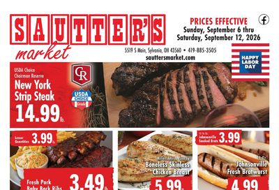 Sautter's Market Weekly Ad September 6 - 12, 2026