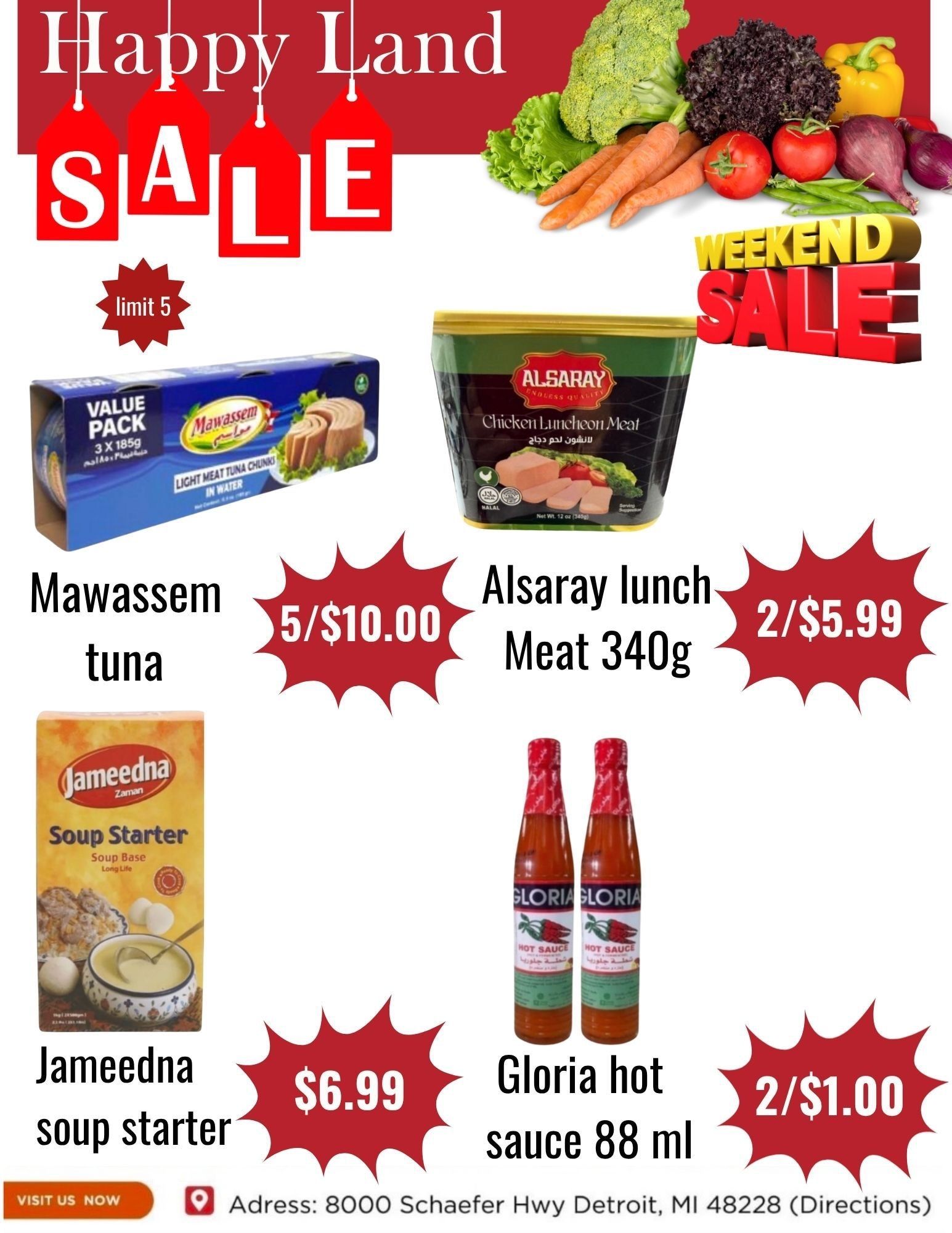 Happy Land Market (8000 Schaefer Highway, Detroit, MI) Weekly Ad September 5 - 5, 2026