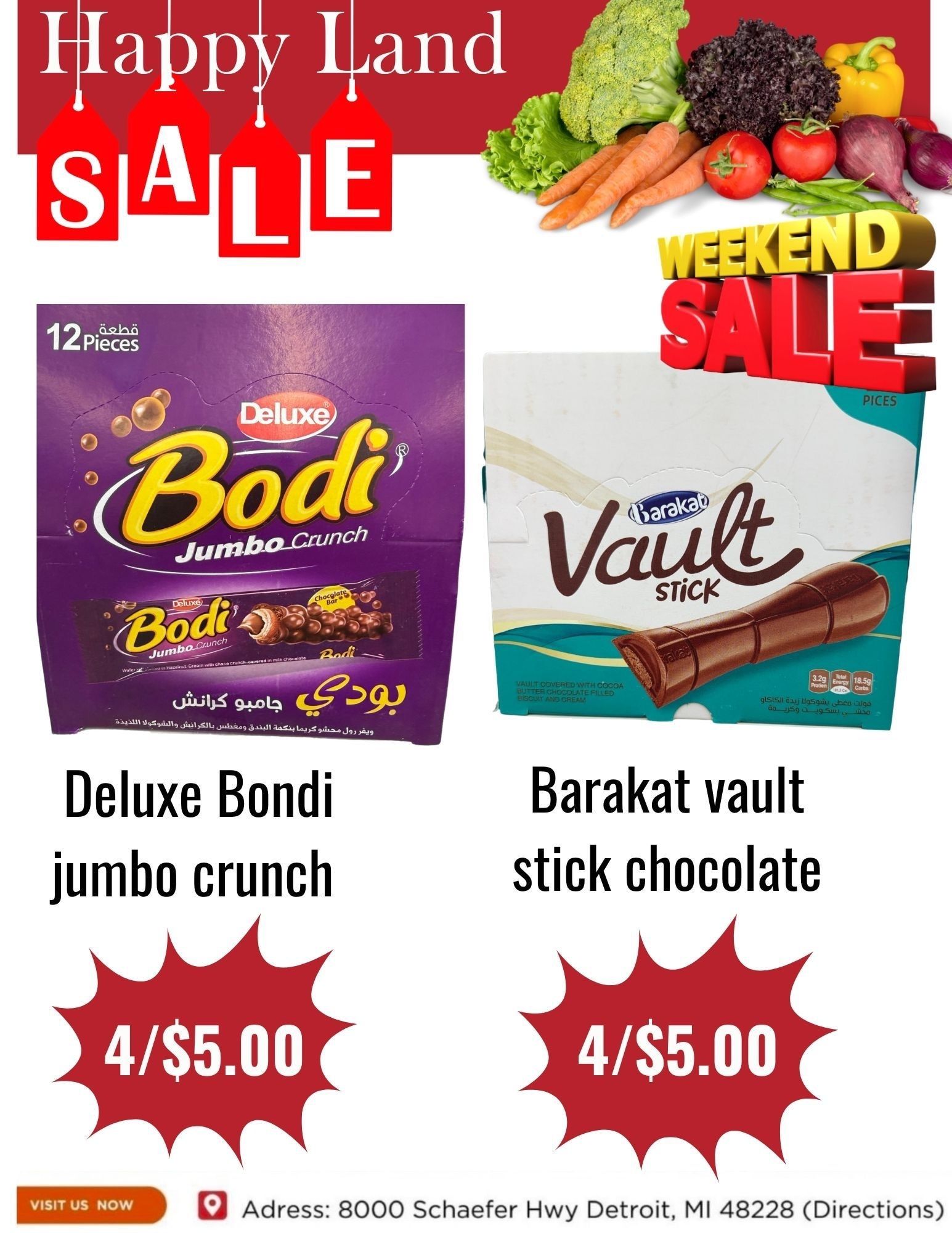 Happy Land Market (8000 Schaefer Highway, Detroit, MI) Weekly Ad September 5 - 5, 2026