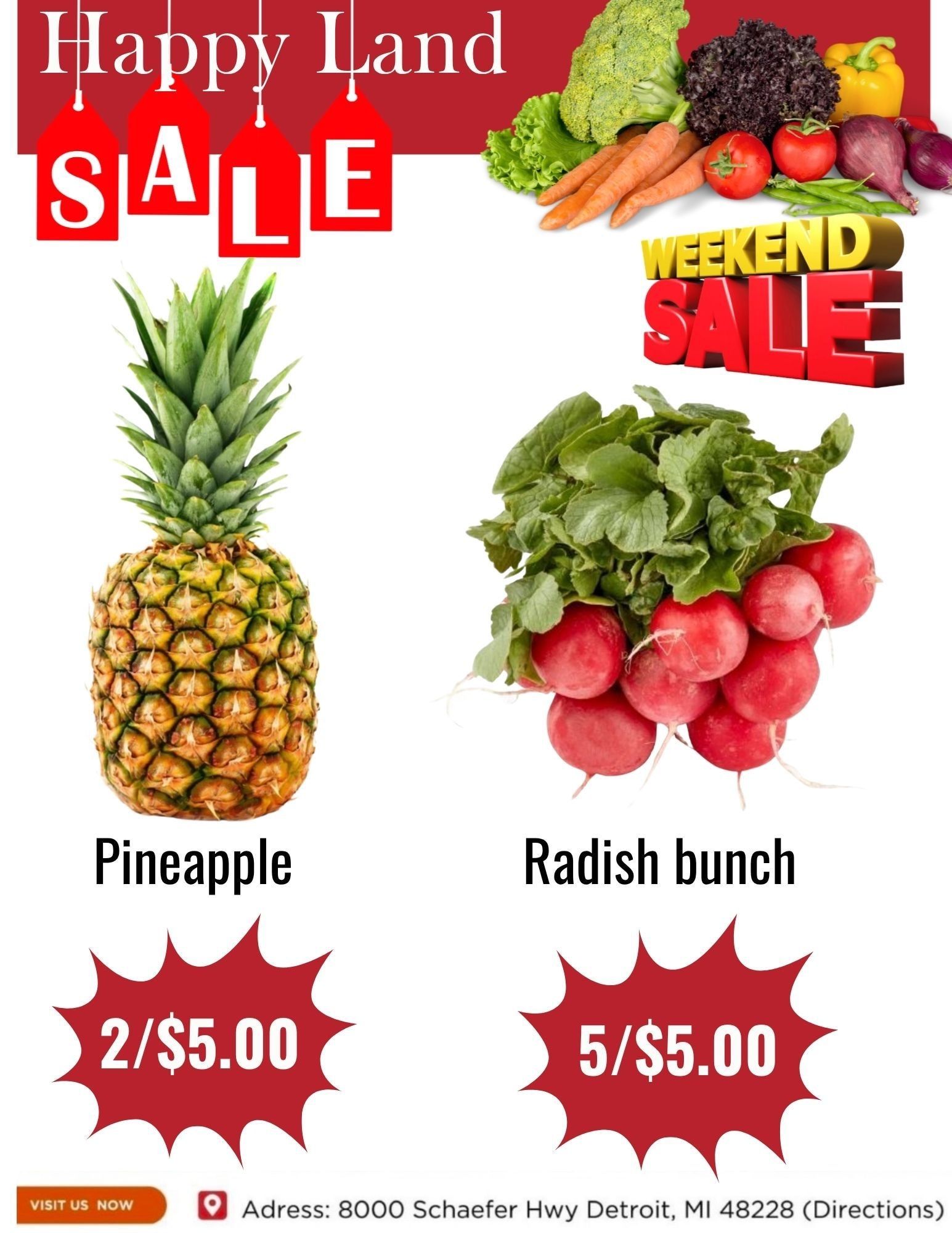 Happy Land Market (8000 Schaefer Highway, Detroit, MI) Weekly Ad September 5 - 5, 2026