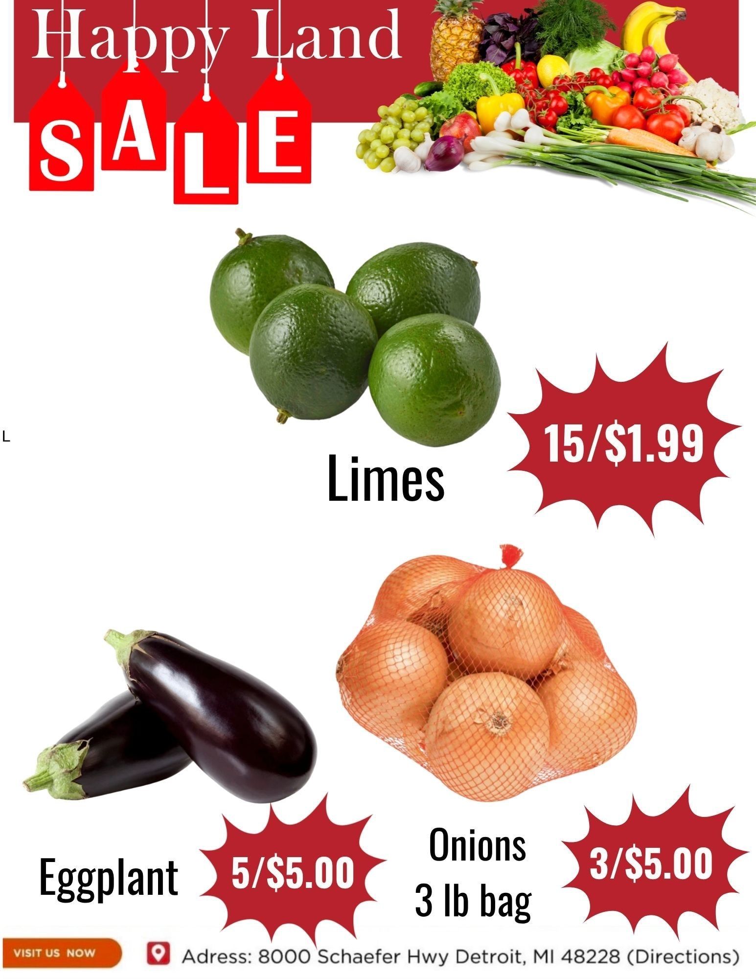 Happy Land Market (8000 Schaefer Highway, Detroit, MI) Weekly Ad September 5 - 5, 2026