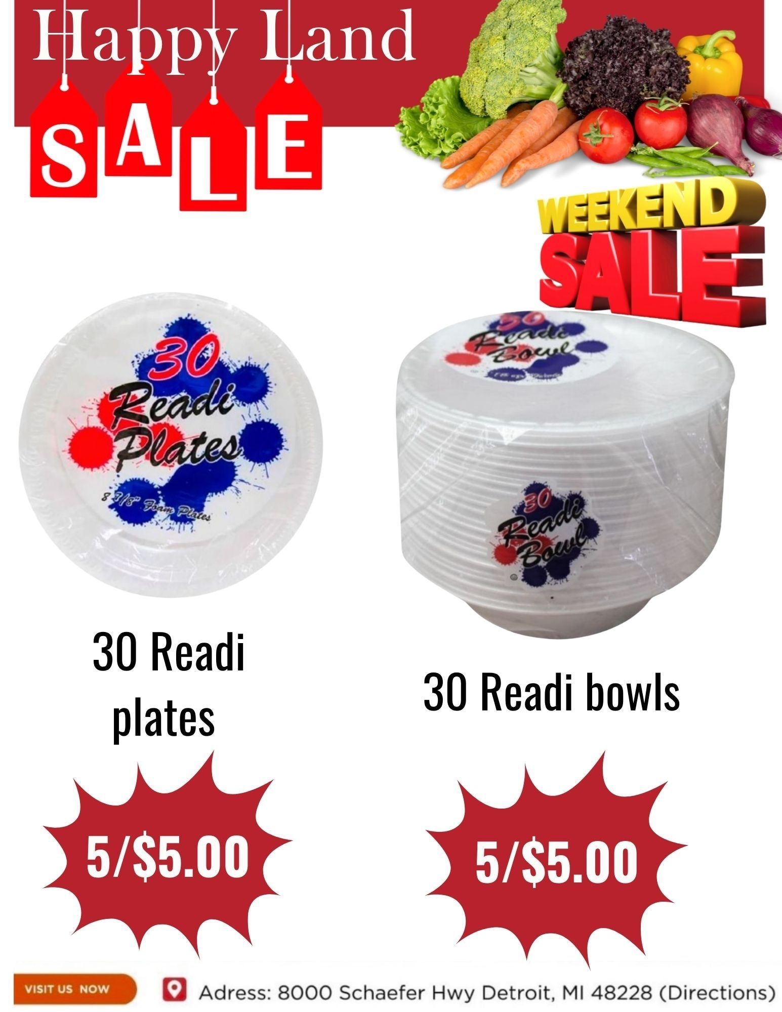 Happy Land Market (8000 Schaefer Highway, Detroit, MI) Weekly Ad September 5 - 5, 2026