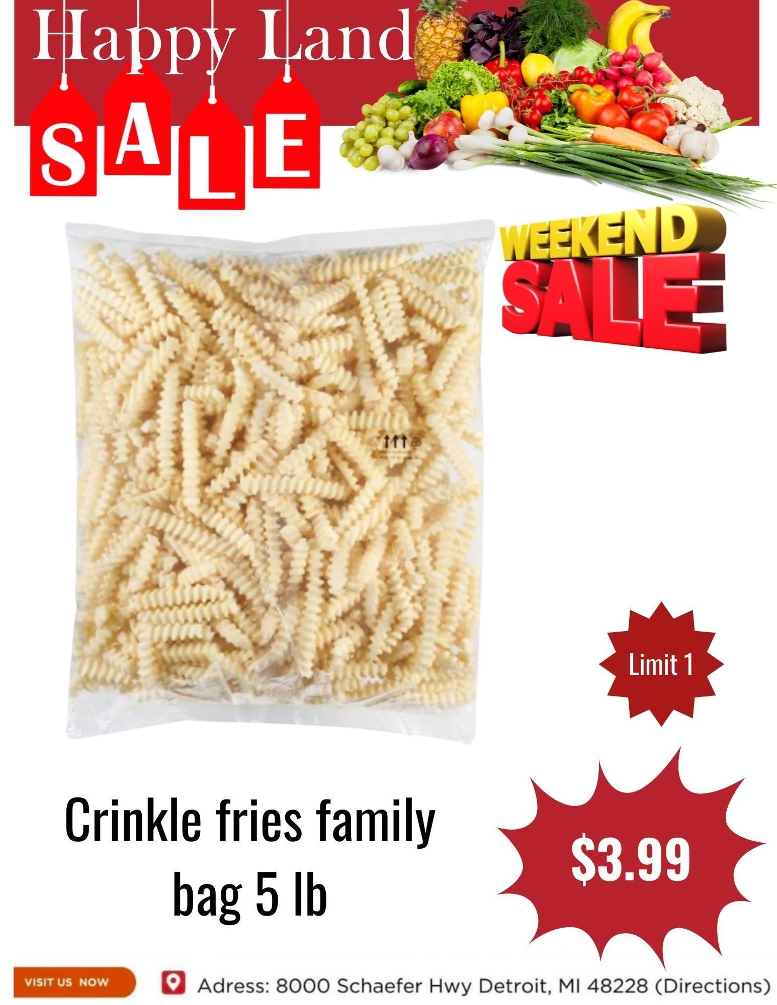 Happy Land Market (8000 Schaefer Highway, Detroit, MI) Weekly Ad September 5 - 5, 2026