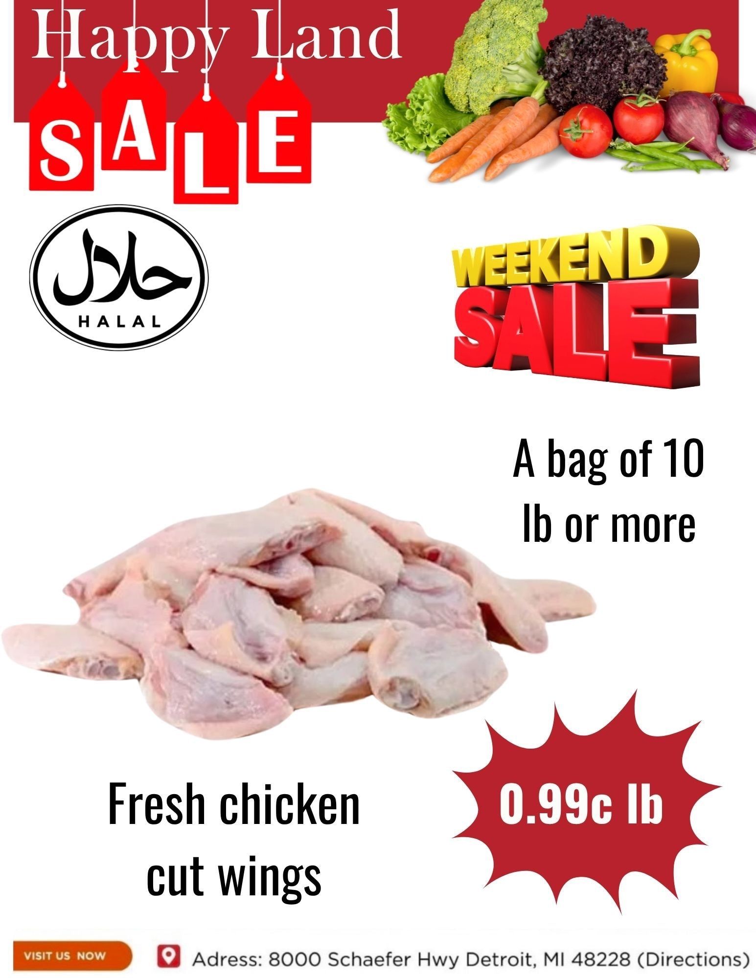 Happy Land Market (8000 Schaefer Highway, Detroit, MI) Weekly Ad September 5 - 5, 2026