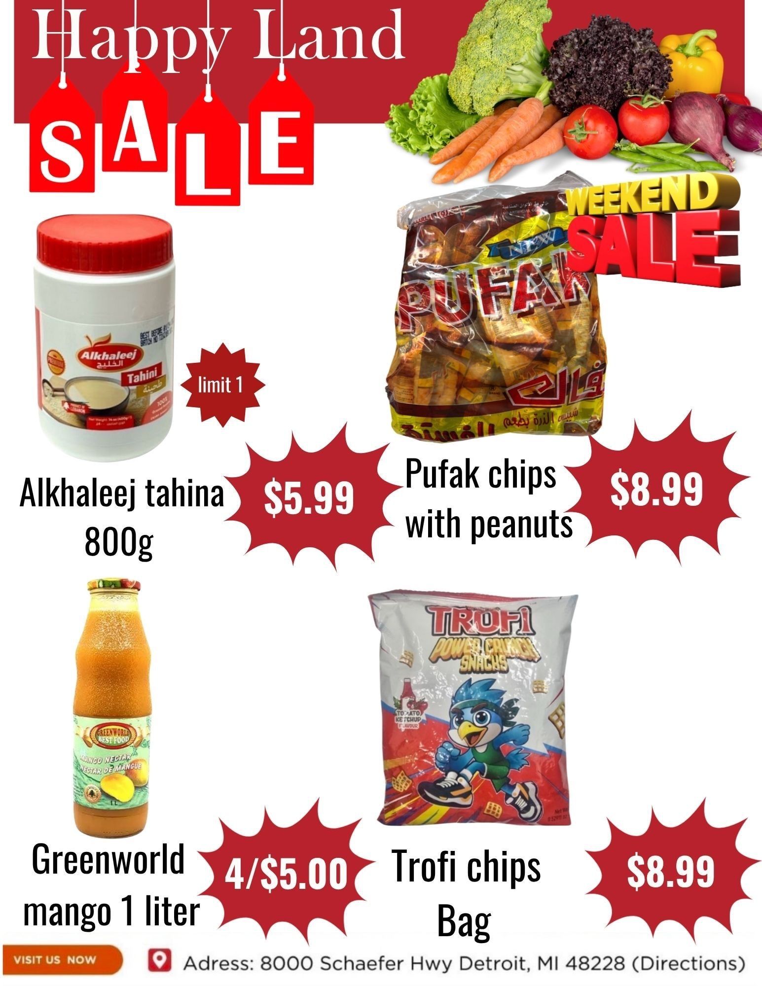 Happy Land Market (8000 Schaefer Highway, Detroit, MI) Weekly Ad September 5 - 5, 2026