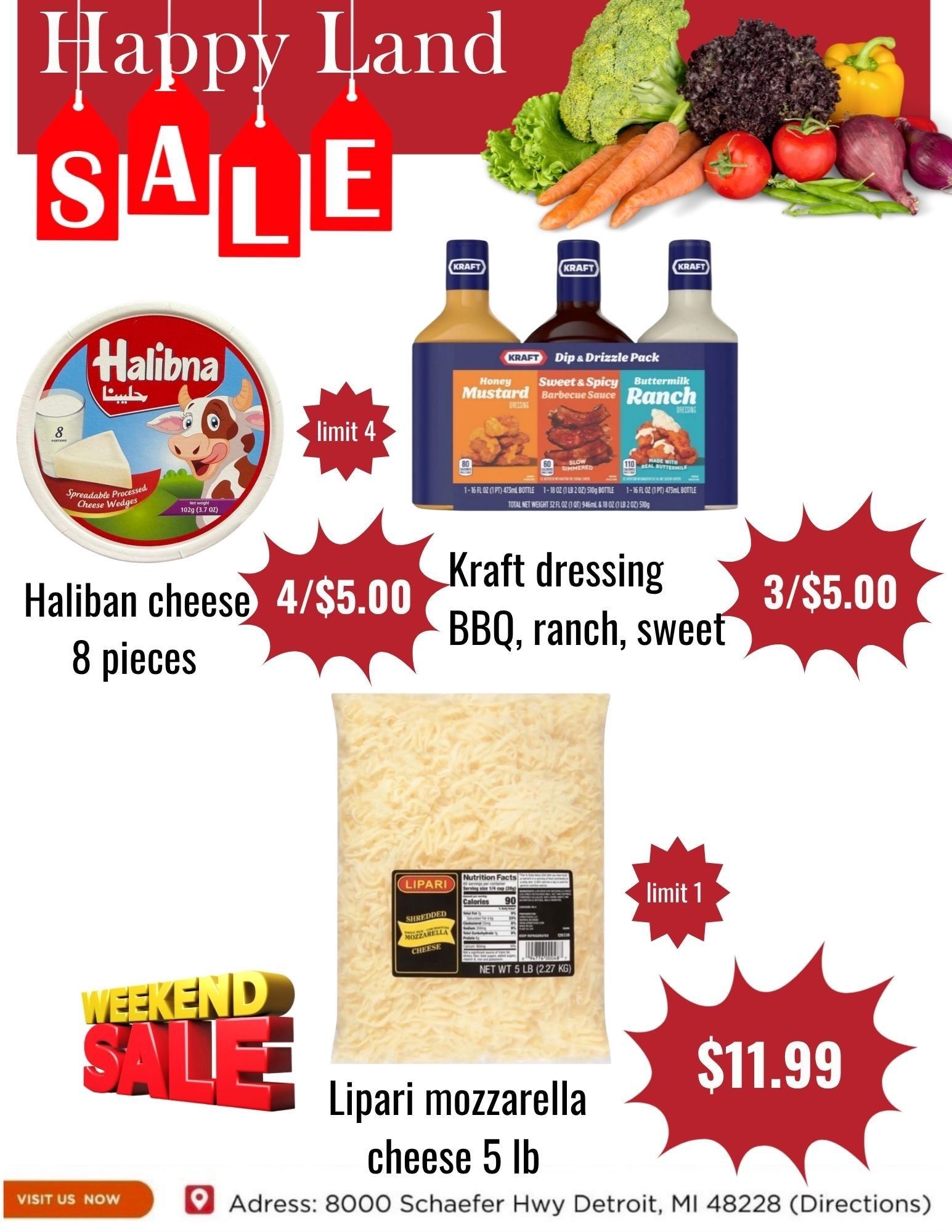 Happy Land Market (8000 Schaefer Highway, Detroit, MI) Weekly Ad September 5 - 5, 2026