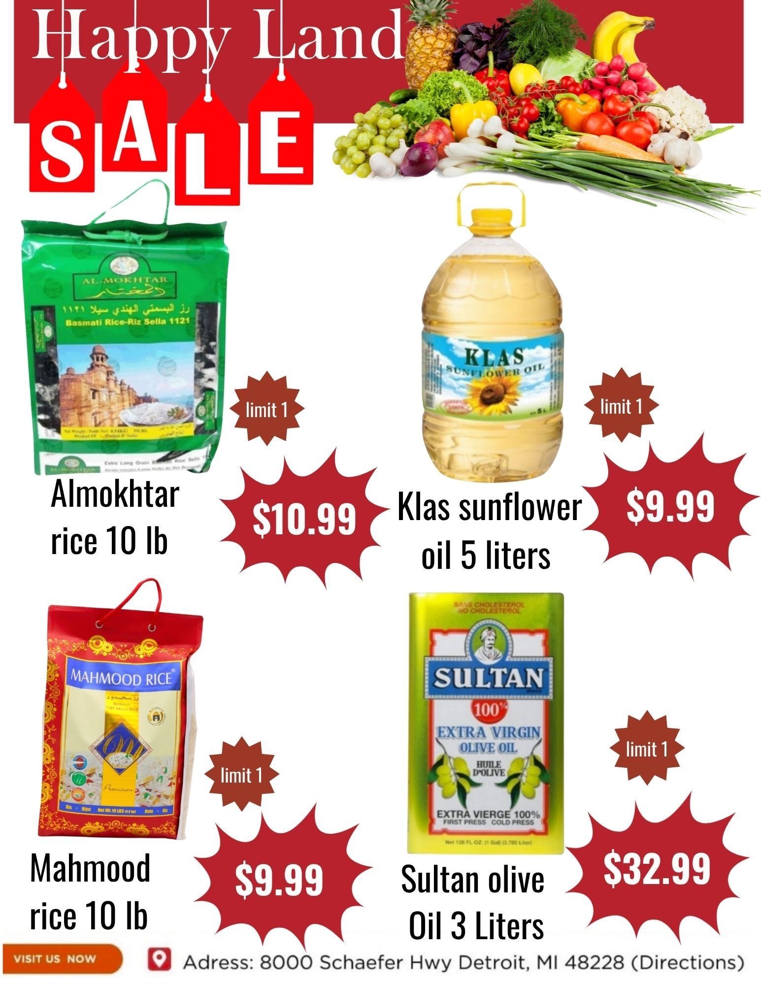 Happy Land Market (8000 Schaefer Highway, Detroit, MI) Weekly Ad September 5 - 5, 2026