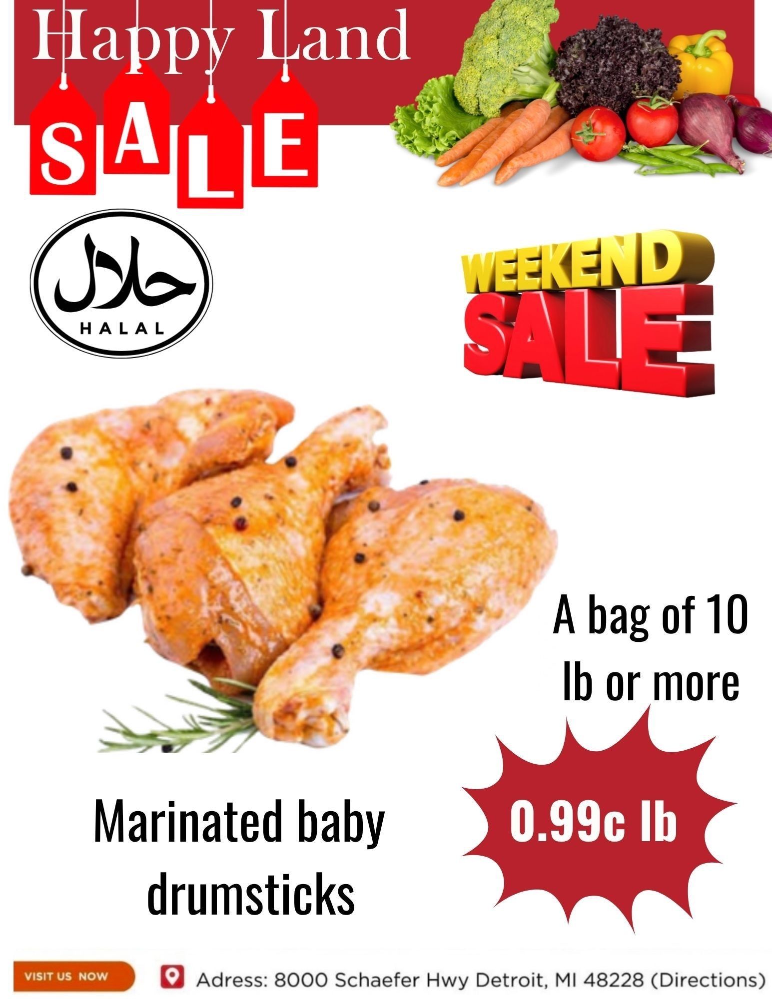 Happy Land Market (8000 Schaefer Highway, Detroit, MI) Weekly Ad September 5 - 5, 2026