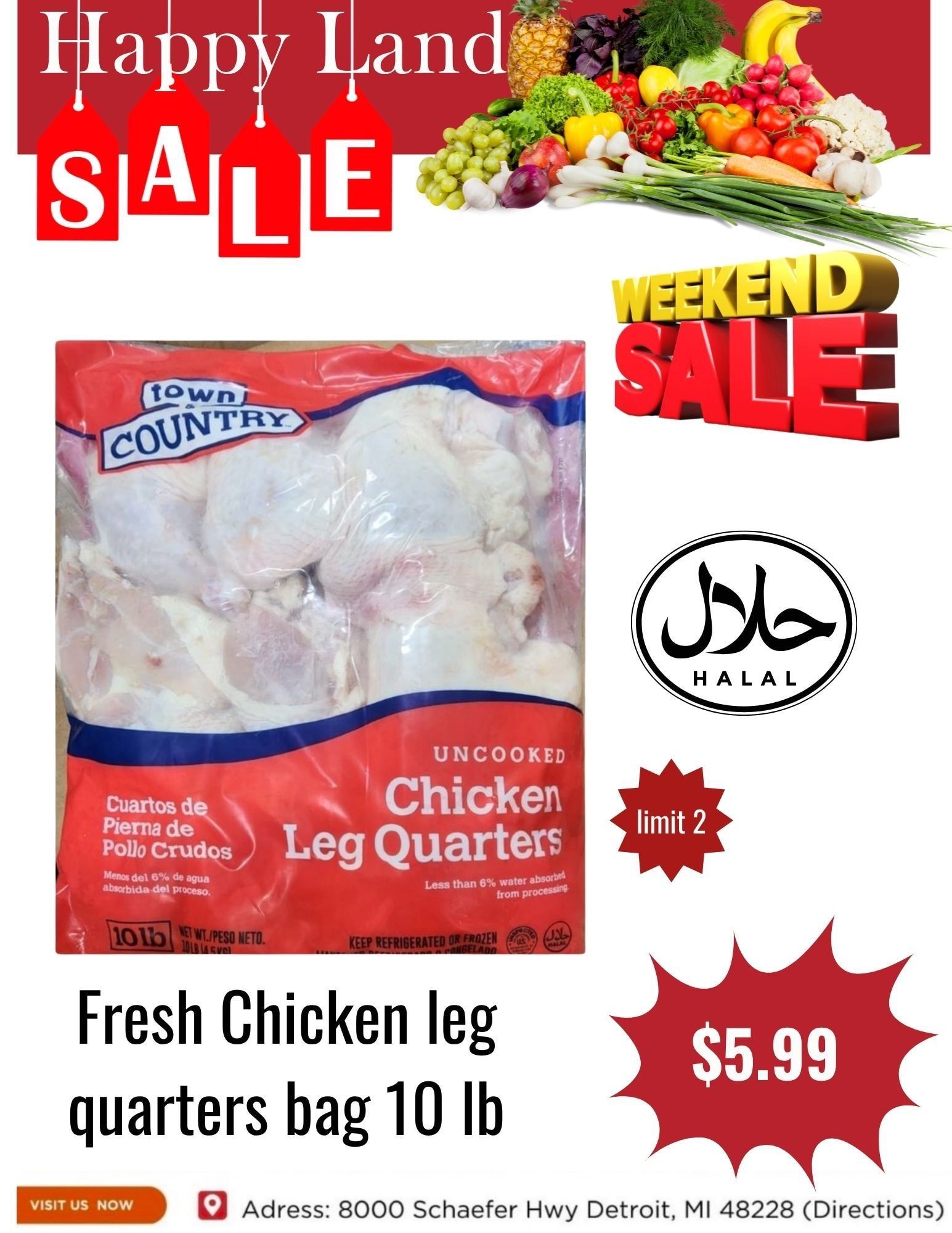 Happy Land Market (8000 Schaefer Highway, Detroit, MI) Weekly Ad September 5 - 5, 2026