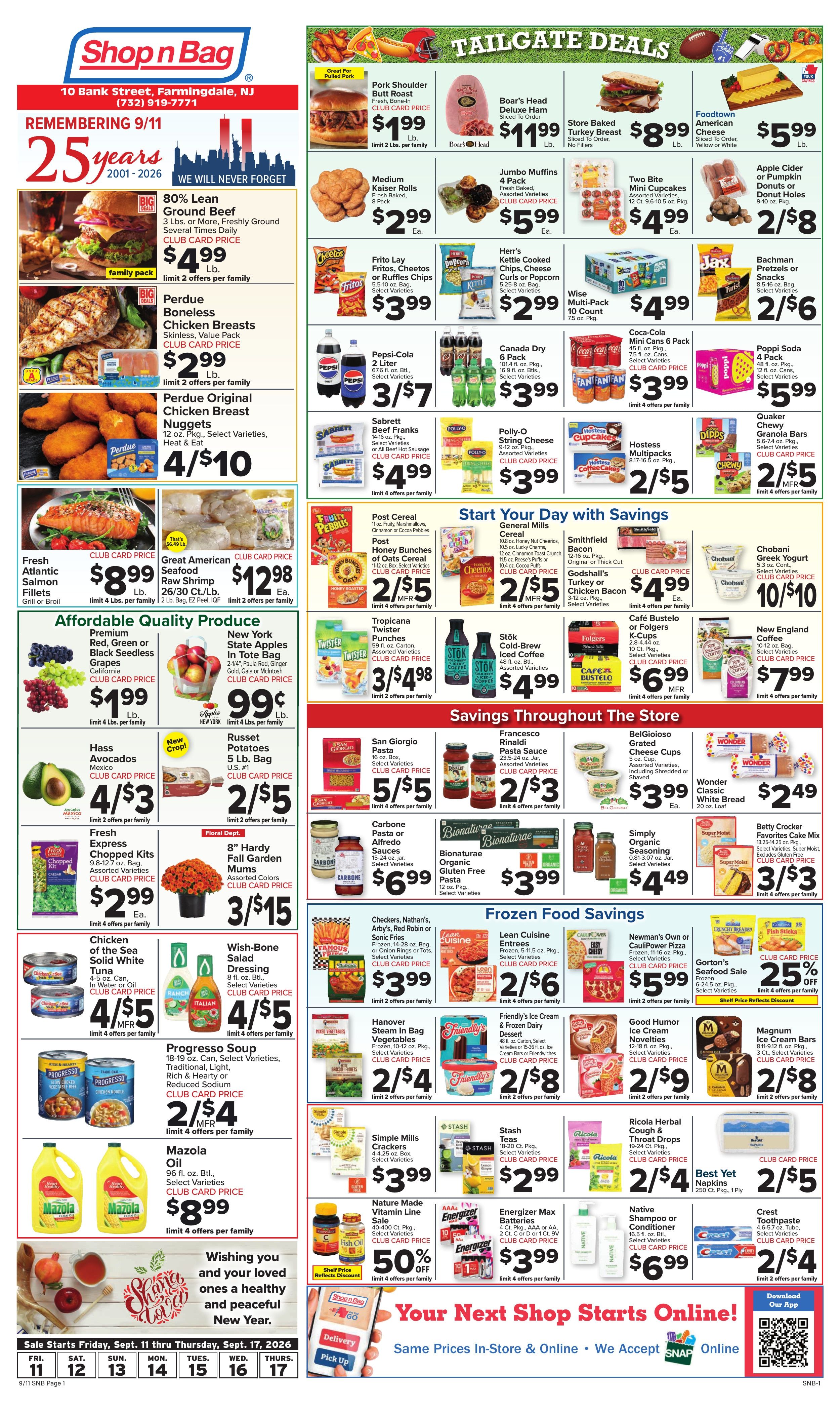 Shop n Bag Weekly Ad September 11 - 17, 2026