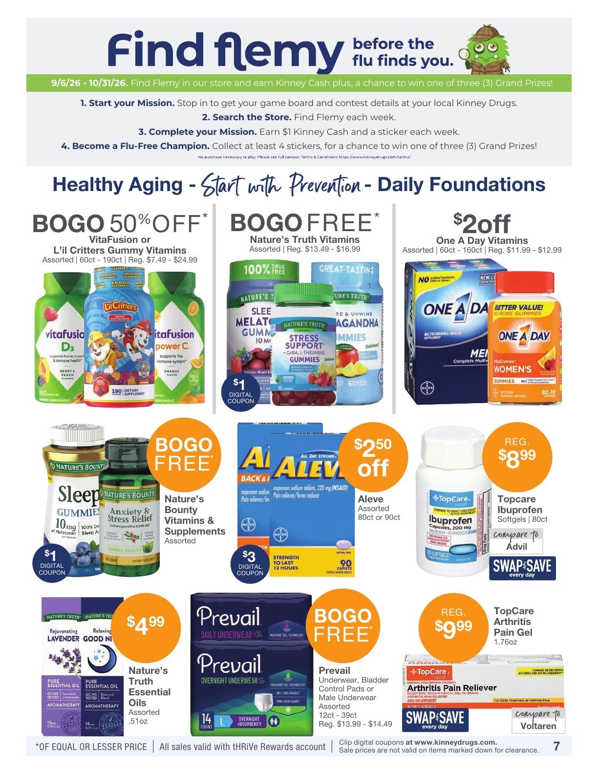 Kinney Drugs Weekly Ad September 6 - 12, 2026
