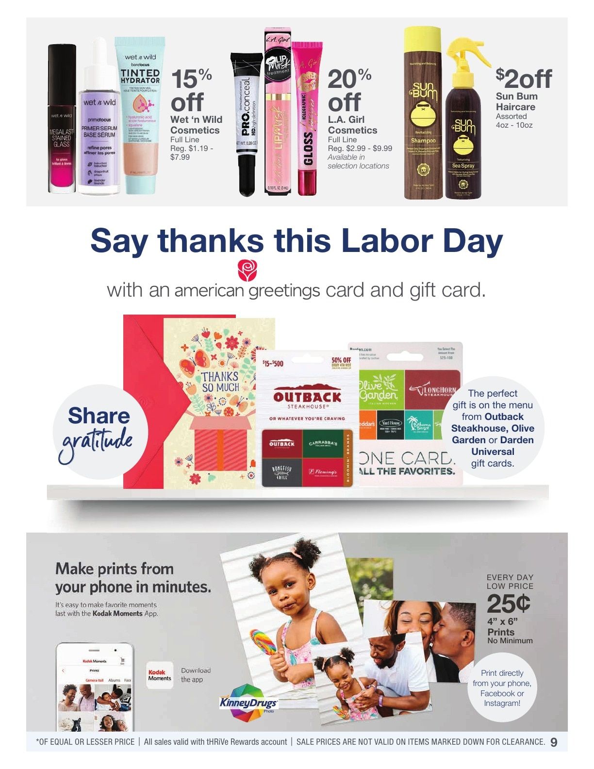 Kinney Drugs Weekly Ad September 6 - 12, 2026